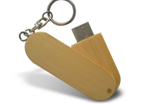 USB Promo Wood Swivel Usb drive