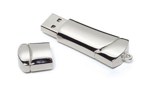 USB Promo Rounded Metal Usb drive