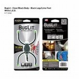 BUGLIT - CLEAR/Black BODY/WHITE LED [Item Discontinued]