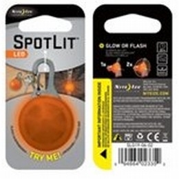 SPOTLIT ECO PACKAGING - ORANGE PLASTIC/WHITE LED [Item Discontinued]