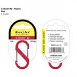 S-BINER PLASTIC SIZE #2 - RED PKG [Item Discontinued]