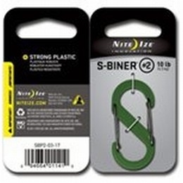 S-BINER PLASTIC SIZE #2 - LIME PKG [Item Discontinued]