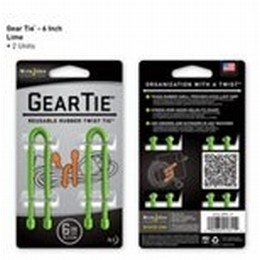 GEAR TIE 6- LIME 2PK [Item Discontinued]