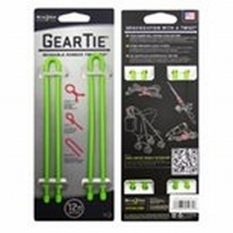 GEAR TIE 12- LIME 2PK [Item Discontinued]