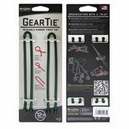 GEAR TIE 18-FOREST GREEN 2PK [Item Discontinued]