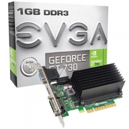 eVGA Video Card 01G-P3-1731-KR GT730 1GB DDR3 64Bit PCIE VGA HDM DVI-D Retail [Item Discontinued]