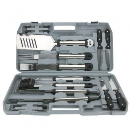 18 Pc Grilling Tool Set w Case [Item Discontinued]