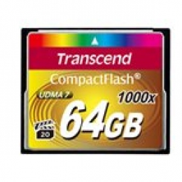 Transcend 64GB Compact Flash Memory Card 1000X Ultra DMA 7 [Item Discontinued]