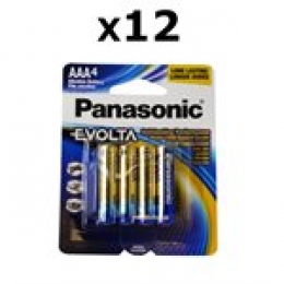 PANASONIC BATTERY AAA X 4 EVOLTA - PACK 12 [Item Discontinued]