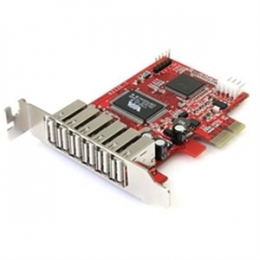 StarTech IO Card PEXUSB7LP 7Port PCI Express Low Profile High Speed USB2 Adapter Card Retail [Item Discontinued]