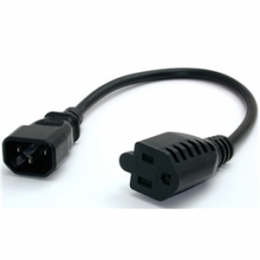 StarTech Cable PAC100 1ft PC Power Cord IEC 320 EN 60320 C14 to NEMA 5-15R Retail [Item Discontinued]