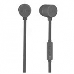IHOME RUBBERIZED NOISE ISOLATING EARPHONES W/MIC & POUCH IB23G (GREY) ENG ONLY [Item Discontinued]