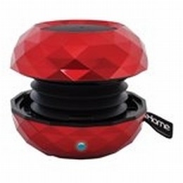 IHOME BLUETOOTH RECHARGEABLE MINI SPEAKER SYSTEMIN METALLIC FINISH RED [Item Discontinued]
