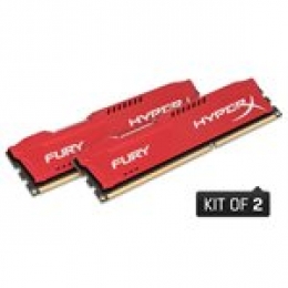 KINGSTON 8GB 1333MHZ DDR3 CL9 DIMM (KIT OF 2) HYPERX FURY RED SERIES [Item Discontinued]