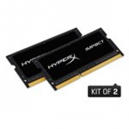 KINGSTON 8GB 1600MHZ DDR3L CL9 SODIMM (KIT OF 2) 1.35V HYPERX IMPACT BLACK [Item Discontinued]
