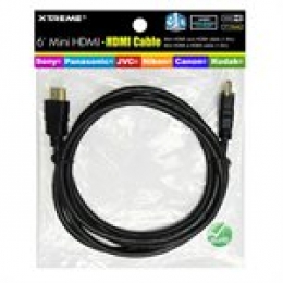 XTREME MINI HDMI CABLE W/ ETHERNET 6  (HANG CARD) [Item Discontinued]