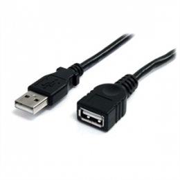 StarTech Cable USBEXTAA3BK 3feet USB 2.0 Extension Cable A to A Male/Female Black Retail [Item Discontinued]