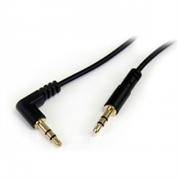 StarTech Cable MU6MMSRA 6feet Slim 3.5mm to Right Angle Stereo Audio Male/ Male Retail [Item Discontinued]