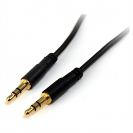 StarTech Cable MU10MMS 10feet Slim 3.5mm Stereo Audio Cable Male/ Male Retail [Item Discontinued]