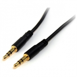 StarTech Cable MU6MMS 6feet Slim 3.5mm Stereo Audio Cable Male/ Male Retail [Item Discontinued]