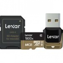 LEXAR 64GB HIGH-PERFORMANCE 1800X MICROSDHC/MICROSDXC UHS-I [Item Discontinued]