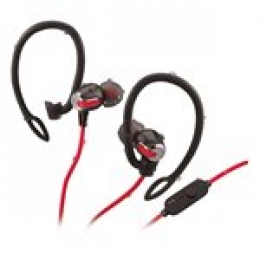 IHOME IB71BRC WATER RESISTANT BLUETOOTH WIRELESS  2-IN-1 SPORT EARPHONE WITH MIC - BLACK/RED [Item Discontinued]