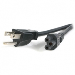 StarTech Cable PXT101NB3S3 3feet Standard Laptop Power Cord NEMA 5-15P to C5 Retail [Item Discontinued]