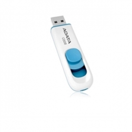 A-DATA Memory AC008-8G-RWE 8GB USB2.0 C008 White/Blue Retail [Item Discontinued]