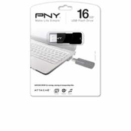 PNY Memory Flash P-FD16GATT03-EFS2 16GB USB2.0 Portable Attache Retail [Item Discontinued]