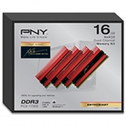 PNY Memory MD16384K4D3-2133-X10 16GB DDR3 2133MHz Kit 4x4GB Retail [Item Discontinued]