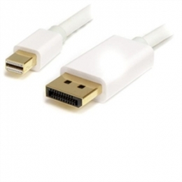 StarTech Cable MDP2DPMM2MW 2M Mini-DisplayPort to DisplayPort Adapter Cable Male/Male White Retail [Item Discontinued]