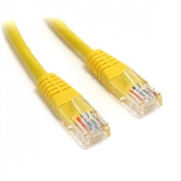 StarTech Cable M45PATCH1YL 1feet Cat5e Yellow Molded RJ45 UTP Patch Cable Retail [Item Discontinued]