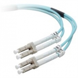 Belkin Cable F3F004-02M Fiber Optic Multimode LC/LC 2M 50/125 OM4 Aqua Retail [Item Discontinued]