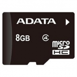 A-DATA Memory Flash AUSDH8GCL4-RA1 8GB SDHC Class 4 Retail [Item Discontinued]