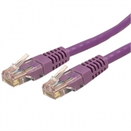 StarTech Cable C6PATCH6PL 6feet Cat6 Molded RJ45 UTP Gigabit Patch Purple Retail [Item Discontinued]