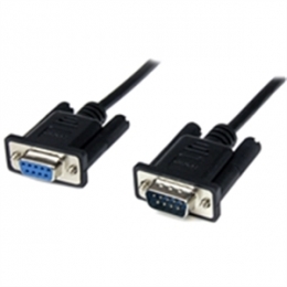 StarTech Cable SCNM9FM1MBK 1m DB9 RS232 Serial Null Modem Female/Male Black Retail [Item Discontinued]