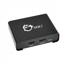 SIIG Accessory CE-H21P11-S1 1x2 HDMI Splitter with 3D and 4Kx2K Brown Box [Item Discontinued]