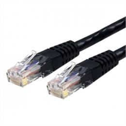 StarTech Cable C6PATCH1BK 1feet Cat6 Molded RJ45 UTP Gigabit Patch Black Retail [Item Discontinued]