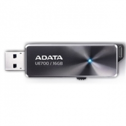 A-DATA Memory Flash AUE700-16G-CBK 16GB USB3.0 Flash Drive UE700 (R240 W130) Black Retail [Item Discontinued]