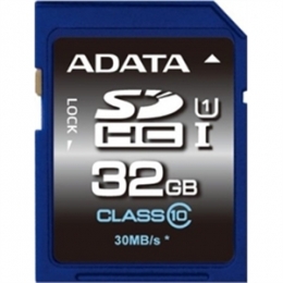 A-DATA Memory Flash ASDX64GUICL10-R 32GB SDHC Premier UHS-I CL10 Retail [Item Discontinued]