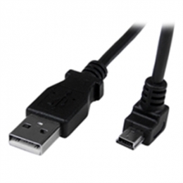 StarTech Cable USBAMB2MD 2m Mini USB Cable A to Down Angle Mini B Black Retail [Item Discontinued]