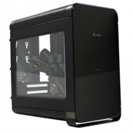 eVGA Case 110-MA-1001-K1 Mini-ITX 40A 2x120mm 500W Black Retail [Item Discontinued]