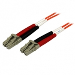 StarTech Cable 50FIBPLCLC5 5m OFNP Plenum Multimode 50/125 Duplex Fiber Patch LC/LC Retail [Item Discontinued]