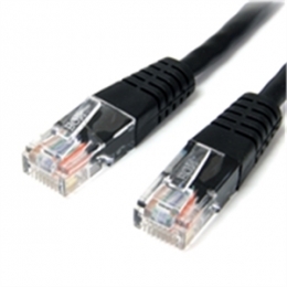 StarTech Cable M45PATCH2BK 2feet Cat5e Black Molded RJ45 UTP Patch Cable Retail [Item Discontinued]