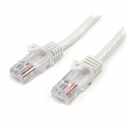 StarTech Cable 45PATCH6WH 6feet Cat5e Snagless RJ45 UTP Patch Cable White Retail [Item Discontinued]