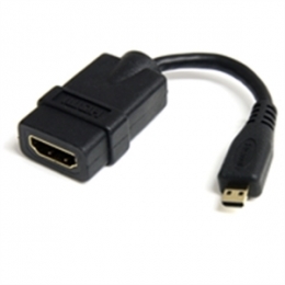StarTech Cable HDADFM5IN 5inch High Speed HDMI Adapter Cable HDMI to HDMI Micro Female/Male Retail [Item Discontinued]