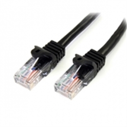 StarTech Cable 45PATCH6BK 6feet Cat5e Black Snagless RJ45 UTP Patch Cable Retail [Item Discontinued]