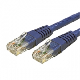 StarTech Cable C6PATCH2BL 2feet Cat6 Blue Molded RJ45 UTP Gigabit Patch Cable Retail [Item Discontinued]