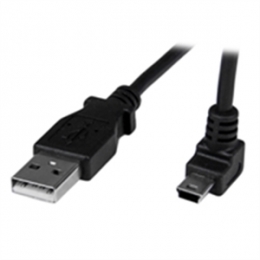 StarTech Cable USBAMB50CMU 0.5m Mini USB Cable A to Up Angle Mini B Black Retail [Item Discontinued]