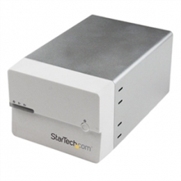 StarTech Storage S3520WU33ER USB3.0 eSATA Dual 3.5inch SATA III HD External RAID Enclosure White Ret [Item Discontinued]